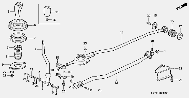 Shift Arm Collar and Bushings